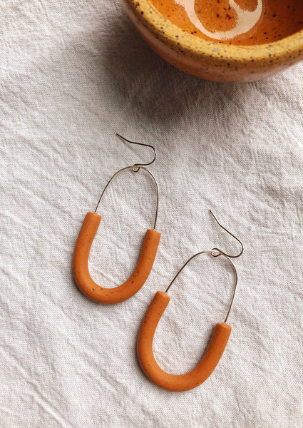 MODERN HOOPS - silver plated