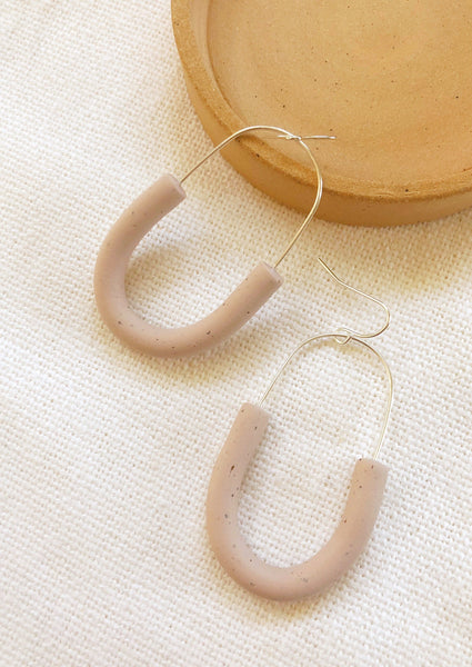 MODERN HOOPS - silver plated
