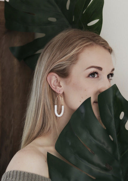 MODERN HOOPS - gold filled