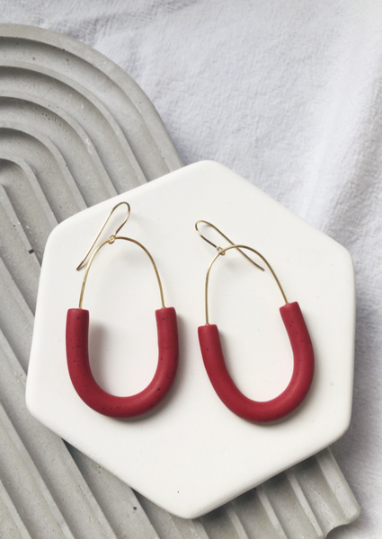 MODERN HOOPS - gold filled